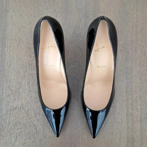 Christian Louboutin Kate Pumps - Black Patent Leather - Size: Eur 38.5 (US 8.5) - Picture 3 of 16